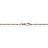 Black Bow Jewelry 1mm, 14k Rose Gold, Diamond Cut Solid Rope Chain Necklace - 4 of 4