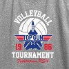 Women's Top Gun Volleyball Tournament Graphic Racerback Tank - Heather Grey - Small - 2 of 4