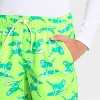 Boys' Surfing Dog Trunk Swim Shorts - Cat & Jack™ Lime Green - 3 of 3