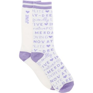 Pavilion Gift Company - June - M/L Unisex Crew Sock - Socks - 1 of 4