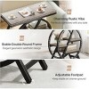 Syemin End Tables Industrial Narrow End Table with 3-Tier Storage Shelves, Modern Slim Industrial Sofa Side Table, Gray, 25.59"*11.81"*25.59" - 4 of 4