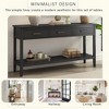 KIGFTSOD Contemporary 3-Drawer Console Table with 1 Shelf, Entrance Table for Entryway, Hallway, Living Room, Foyer, Corridor - 4 of 4