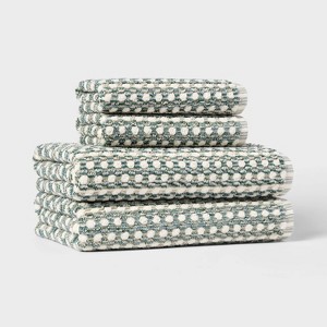 4pc Value Bathroom Towel Bundle Set (2 Bath + 2 Hand) - Threshold™ - 1 of 4