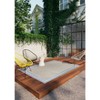 9'2"x12' Tonal Border Outdoor Rug Blue - Threshold™: Stain-Resistant, Woven Polypropylene - 4 of 4