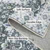 Coolmee Area Rugs Machine Washable Carpet Vintage Floral Low Pile Non Shedding Soft Area Rugs for Living Room Bedroom - 4 of 4