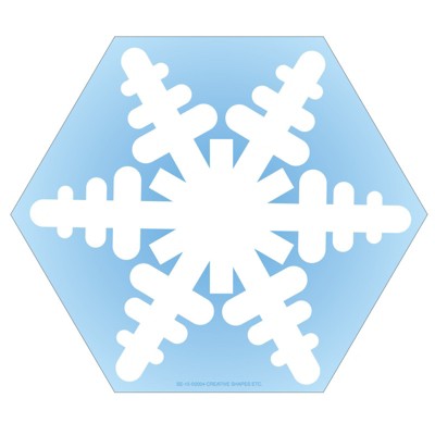 Creative Shapes Etc. Notepad, Snowflake, Large, 5" x 7", 50 Sheets (Pack of 6)