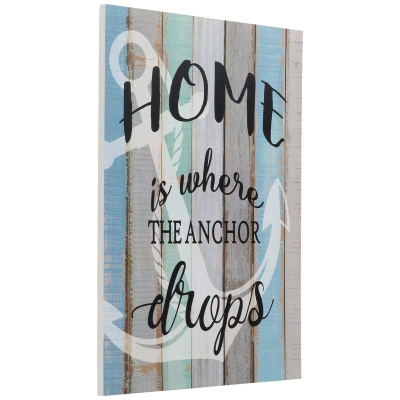 Northlight 16" Home is Where the Anchor Drops Wall Sign, 3 of 7