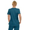 Medichic Scrubs Women's V-Neck Notch Fashion Stretch Scrub Top with Two Pockets, Flex Easy Care Fabric - 2 of 4