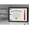 Americanflat 11x16 Graduation Frame with tempered shatter-resistant glass - 2 Opening Mat Displays 8.5"x11" Diploma or Certificate - 3 of 4