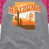 Girls' - Instant Message - Arizona Desert Shirt Tail Raglan Graphic T-shirt - 2 of 4