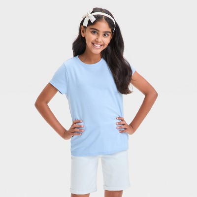Girls' Short Sleeve Solid T-Shirt - Cat & Jack™