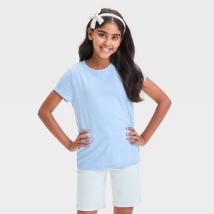 Girls' Short Sleeve Solid T-Shirt - Cat & Jack™ - 1 of 3
