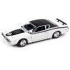 1971 Dodge Charger Super Bee White and 1971 Chevrolet Monte Carlo SS Brown 1/64 Diecast Model Cars by Johnny Lightning - 2 of 4
