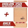 Monster Wooden Deck Box w Magnetic Lid, Dice Tray, Security Band- Holds 150 Sleeved Cards- Yugioh Commander MTG Sports Trading TCG Games, Great Gift - 3 of 4