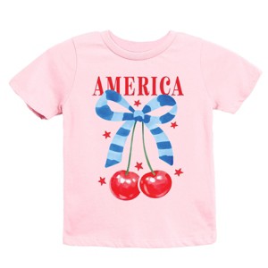 The Juniper Shop Coquette America Cherries Youth Short Sleeve Tee - 1 of 4
