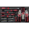 Tool box with 3 drawers, garage workshop portable tool box with lock, metal tool box, steel tool box - 4 of 4