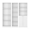 NicBex 71" H 3 Piece Bookcase Set Storage Cabinet Bookshelf with 14 Shelves for Living Room and Bedroom - 3 of 4