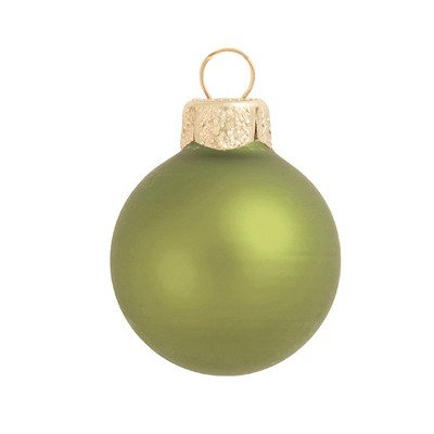 Northlight Matte Christmas Glass Ball Ornaments - 2.75