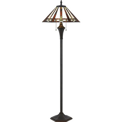 Cal Lighting 60W X 2 Tiffany Floor Lamp - Tiffany