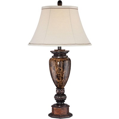 Kathy Ireland Sonnett Bronze Font Traditional Table Lamp