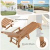 Outdoor Chaise Lounge, 79'' Oversized HDPS Chaise Lounger, 5 Positions Adjustable Lounge Chairs, Pool Lounge Chair with Wheels for Poolside, Backyard - 4 of 4