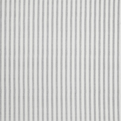 Twin Gray Cotton Ruffled Bed Skirt with Stripes