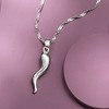 Ross-Simons Sterling Silver Italian Horn Pendant Necklace - 3 of 4