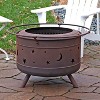 Sunnydaze Cosmic Outdoor Wood-Burning Steel Smokeless Fire Pit for the Backyard - Bronze - 30" - 3 of 4