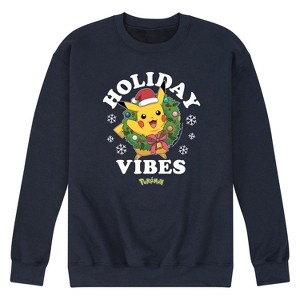 Men's - Pokémon - Holiday Designs Graphic Fleece Sweatshirt - 1 of 4