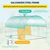 Walk-in Greenhouse for Outdoor Plants with 8 Mesh Vents, Weatherproof PE Cover & Roll-Up Zipper Door - Ideal for Vegetables, Flowers and Gardening - 4 of 4