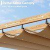 GustoWave Patio 10x10 Ft Wood-Grain Post Pergola Gazebo for Backyard Garden Porch - 3 of 4