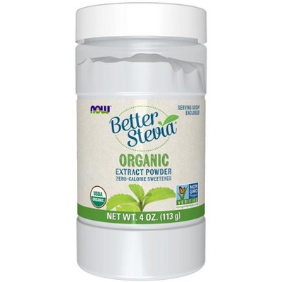 BetterStevia Powder Organic by Now Foods  -  4 oz Powder