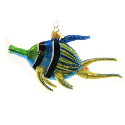 Morawski 3.5 Inch Blue Angelfish Ornamen Fish Ocean Sea Tree Ornaments