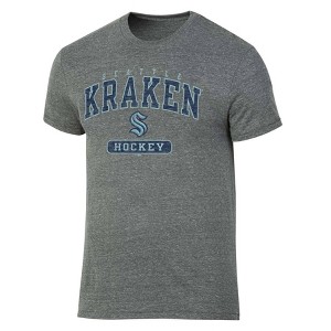 NHL Seattle Kraken Men's Gray Tri-Blend T-Shirt - 1 of 3