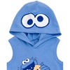 Sesame Street Baby Hooded Cosplay Sleeveless Romper Newborn to Infant - 4 of 4