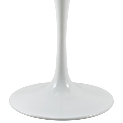 Modern Round White Wood 28" Dining Table