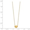 Black Bow Jewelry Children's Small Puffed Heart 16 Inch Necklace in 14k Yellow Gold - 2 of 4