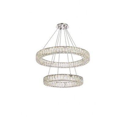 Elegant Lighting Monroe 2 - Light Chandelier in  Chrome