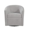 Swivel Ultra-Soft Performance Fabric Barrel Chair with 360-Degree Swivel, Removable Cushion, and Barrel Back Design - 2 of 4