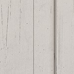 dark oak top + antique white cabinet