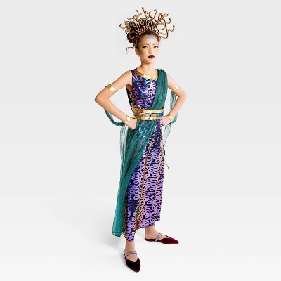 Kids' Medusa Halloween Costume Dress with Accessories - Hyde & EEK! Boutique™