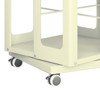 PAGED All-Steel Rotating Bookshelf 4-Tier Large Size Spacious Book Rack with Wheels for Living Room, Home Office - 4 of 4