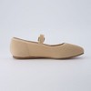 CUSHIONAIRE Women's Petal Mary Jane Knit Flat – Stretchy Textured Fabric, Adjustable Strap, Memory Foam, Available in Wide Widths - 4 of 4