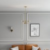 4-Light Vintage Gold Chandelier – Modern Pendant for Living Room, Dining or Kitchen - 2 of 4