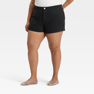 Women's High-Rise Smart Jean Shorts - Ava & Viv™
