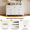 Munora 7-Drawer Metal Dresser - 52"W Wide Low-Profile Storage Cabinet, White Steel Chest of Drawers for Bedroom/Living Room/Entryway - 4 of 4