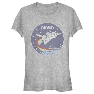 Juniors Womens NASA Space Rocket T-Shirt - 1 of 3
