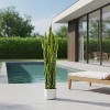 Fake Snake Plant 3 ft, Potted Artificial Sansevieria Plant Faux Decorative Tropical Trees with Lifelike Leaves, for Indoor Outdoor Decor - 3 of 4