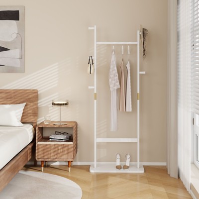 NicBex Solid Wood Coat Rack Freestanding Hanger Stand for Bedroom, Entryway, Living Room