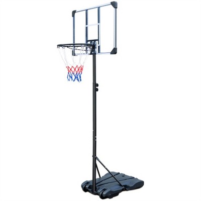 YONWAY Basketball Hoop Portable Basketball Goal for Indoor Outdoor Basketball Stand 5.4-7 ft Adjustable 32 in Backboard with Wheels